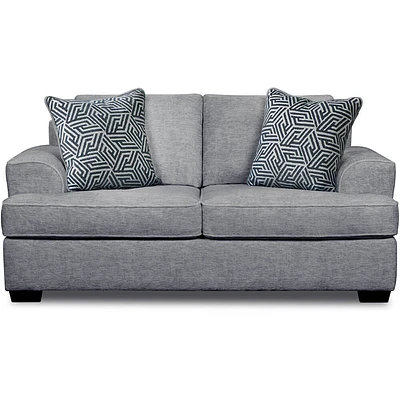 Behold Home 2580 Ritzy Gray Loveseat | Electronic Express