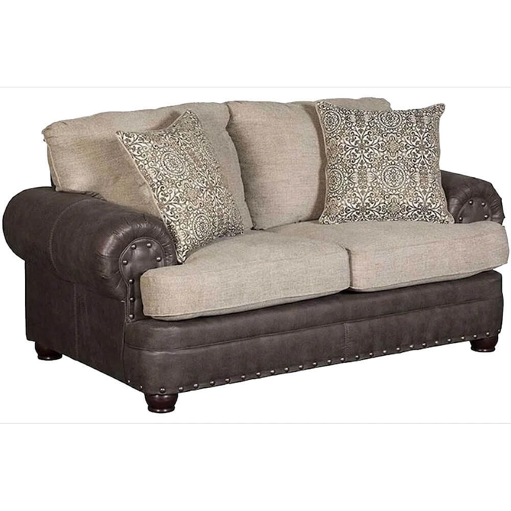 Behold Home 1055 Marco Khaki Loveseat | Electronic Express