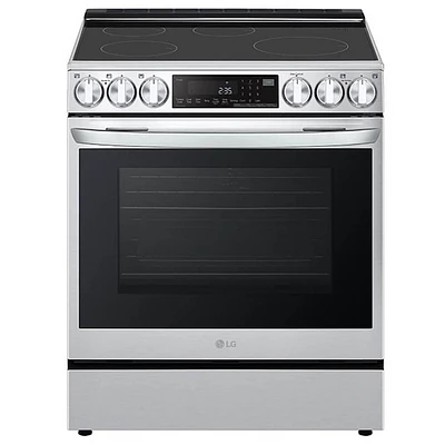 LG 6.3 Cu. Ft. Stainless Steel Slide-In Smart Induction Range | Electronic Express