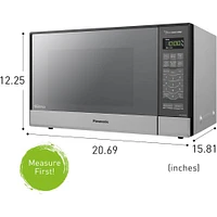Panasonic 1.2 Cu. Ft. Stainless Steel Countertop Microwave | Electronic Express