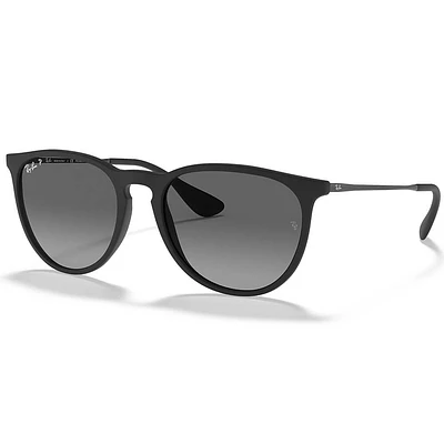 Ray-Ban Erika Color Mix Matte Black Grey Gradient Plastic Polarized | Electronic Express