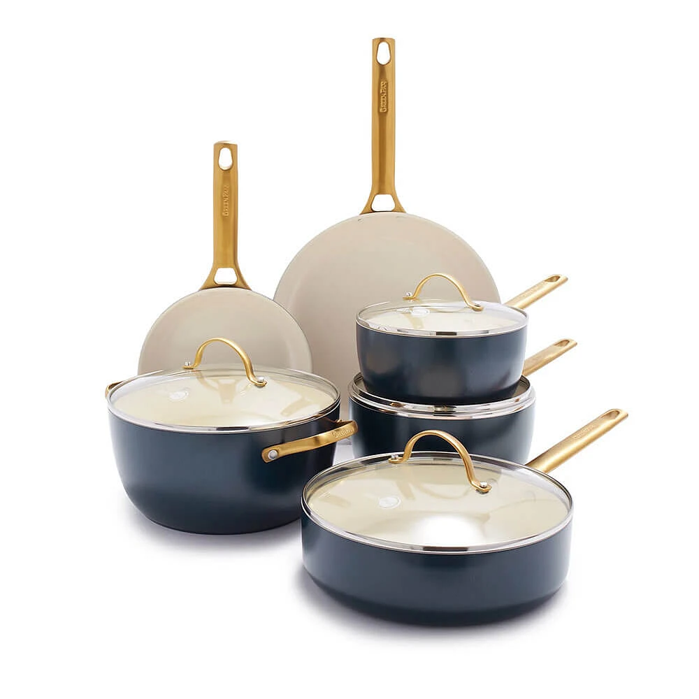 GreenPan 10-Piece Reserve Hard Anodized Ceramic Nonstick Cookware Set