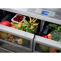 Thermador 25.7 Cu. Ft. Freedom Stainless Steel Side-by-Side Refrigerator | Electronic Express