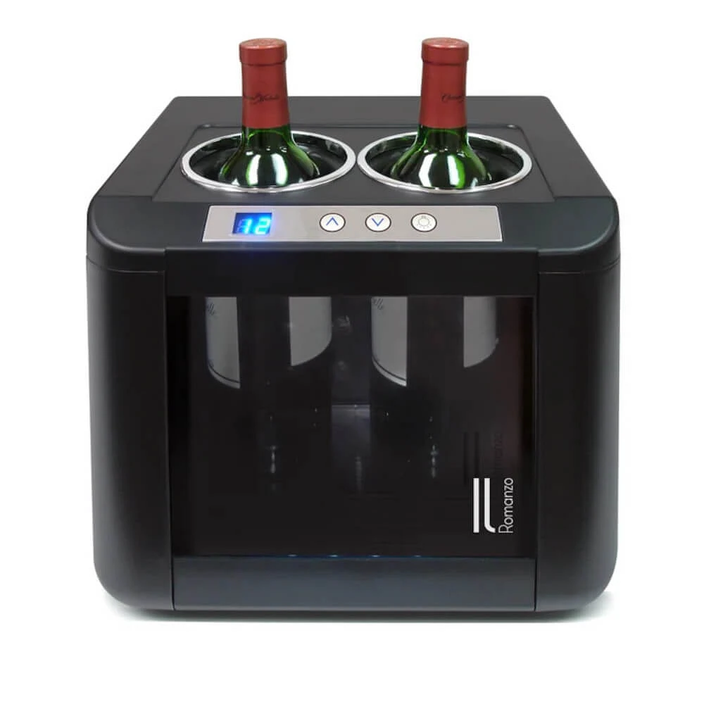 VINOTEMP II Romanzo 2-Bottle Thermoelectric Open Wine Cooler | Electronic Express