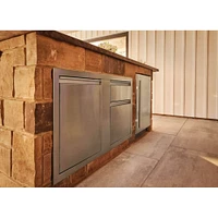 Napoleon 5.5 Cu. Ft. Stainless Steel Outdoor Rated Compact Refrigerator | Electronic Express