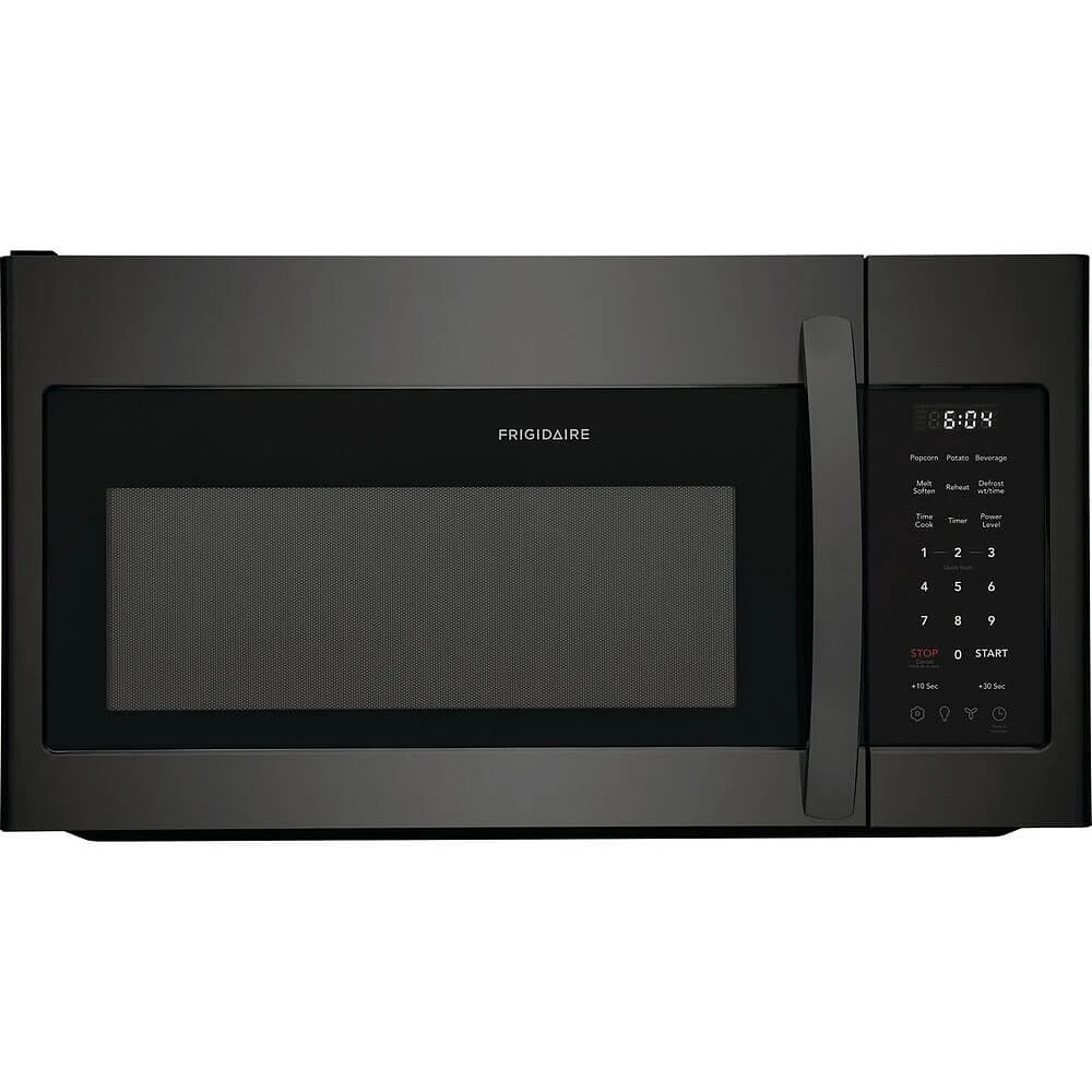 Frigidaire 1.8 Cu. Ft. Black Stainless Steel Over-The-Range Microwave | Electronic Express