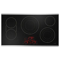 Cafe 36 inch Stainless 4-Burner Built-In Electric Cooktop | Electronic Express