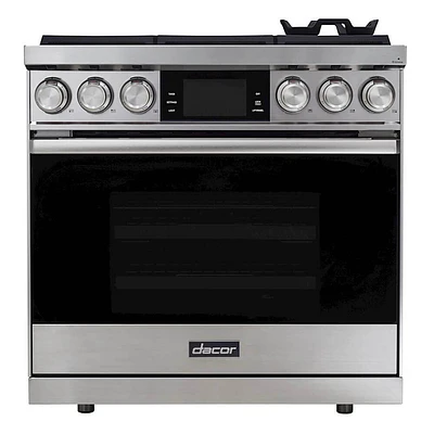Dacor 4.8 Cu. Ft. Contemporary Series Stainless Freestanding Dual Fuel Range | Electronic Express