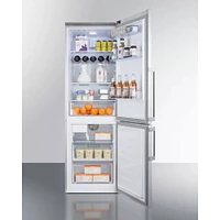 Summit 11.1 Cu. Ft. Stainless Steel Bottom Freezer Counter Depth Refrigerator  | Electronic Express