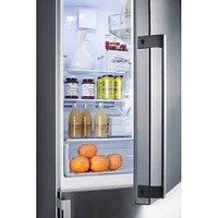 Summit 11.1 Cu. Ft. Stainless Steel Bottom Freezer Counter Depth Refrigerator  | Electronic Express