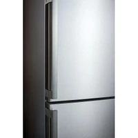 Summit 11.1 Cu. Ft. Stainless Steel Bottom Freezer Counter Depth Refrigerator  | Electronic Express