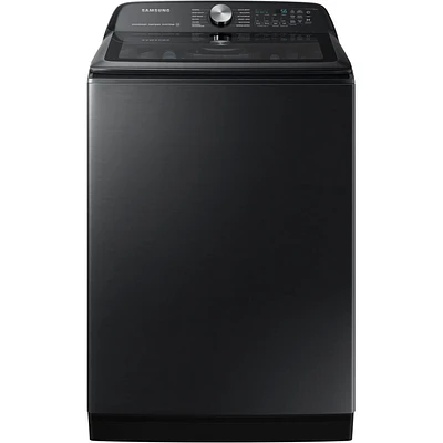 Samsung 5.2 Cu. Ft. Brushed Black Top Load Smart Washer | Electronic Express