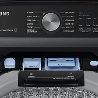 Samsung 5.2 Cu. Ft. Brushed Black Top Load Smart Washer | Electronic Express