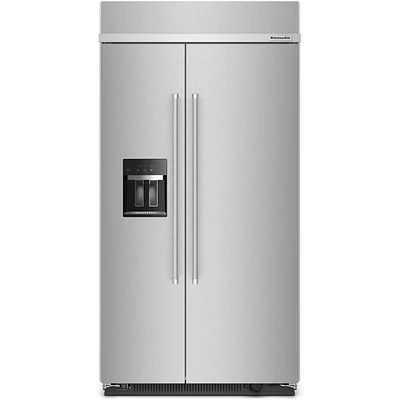 Frigidaire 25.1 Cu. Ft. Stainless Steel Built-In Side-by-Side Refrigerator | Electronic Express
