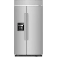 Frigidaire 25.1 Cu. Ft. Stainless Steel Built-In Side-by-Side Refrigerator | Electronic Express