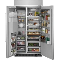 Frigidaire 25.1 Cu. Ft. Stainless Steel Built-In Side-by-Side Refrigerator | Electronic Express