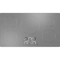 Monogram 36 inch Silver 5 Burner Induction Cooktop | Electronic Express