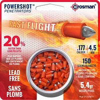 Crosman LF1754-OBX Fast Flight .177 Pointed Pellets (150-Count) | Electronic Express