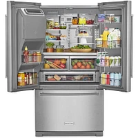 Kitchenaid 26.8 Cu. Ft. Stainless Steel Freestanding French Door Refrigerator | Electronic Express