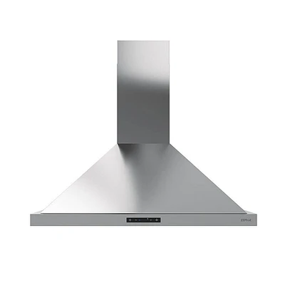 Zephyr 30 inch Ombra Stainless Wall Mount Chimney Range Hood | Electronic Express