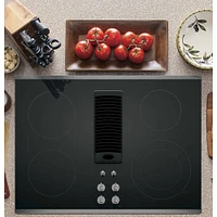 GE Profile 30 inch Stainless 4-Burner Electric Cooktop | Electronic Express