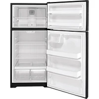 Hotpoint 15.6 Cu. Ft. Black Top Freezer Refrigerator | Electronic Express