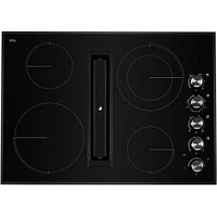 Jenn-Air 30 inch 4 Burner Black Built-In Electric Cooktop | Electronic Express