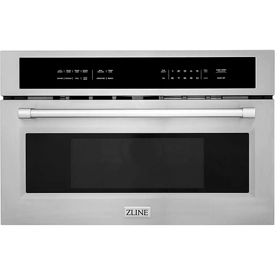 ZLINE 1.6 Cu. Ft. Durasnow Steel Built-In Convection Microwave | Electronic Express