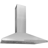 Broan 36 inch BWP2 Series Stainless Convertible Wall-Mount Pyramidal Chimney Range Hood | Electronic Express