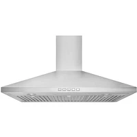 Broan 36 inch BWP2 Series Stainless Convertible Wall-Mount Pyramidal Chimney Range Hood | Electronic Express