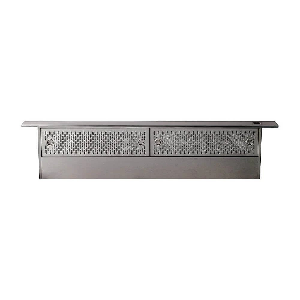 Zephyr 36 inch Sorrento Stainless Steel External Telescopic Downdraft Range Hood | Electronic Express