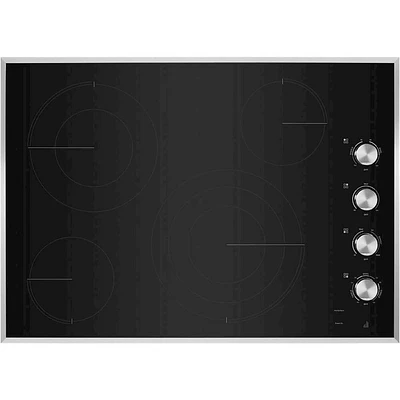 Jenn-Air 30 Inch Black 4 Burner Electric Cooktop | Electronic Express