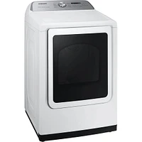 Samsung 7.4 Cu. Ft. White Smart Electric Dryer with Steam Dry | Electronic Express