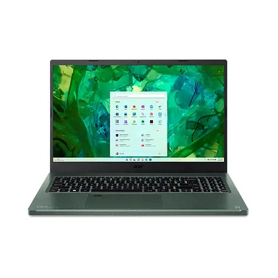 Acer Aspire Vero 15 inch Laptop - WIndows 11 - Intel i7 - 16/512 GB SSD - Cypress Green | Electronic Express