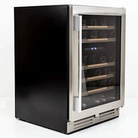 Avanti 46 Bottle Stainless Steel ELITE Series Dual-Zone Wine Cooler | Electronic Express