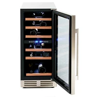 Avanti Bottle Stainless Steel DESIGNER Series Dual-Zone Wine Cooler | Electronic Express