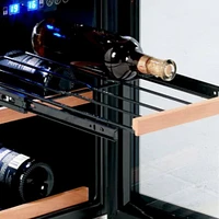 Avanti Bottle Stainless Steel DESIGNER Series Dual-Zone Wine Cooler | Electronic Express