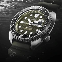 Seiko SRPE05-OBX Prospex Diver Automatic Mens Watch - Khaki Green | Electronic Express