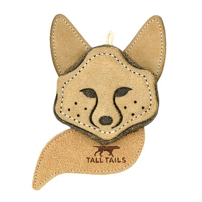 Tall Tails 4 inch Scrappy Fox Leather Toy | Electronic Express