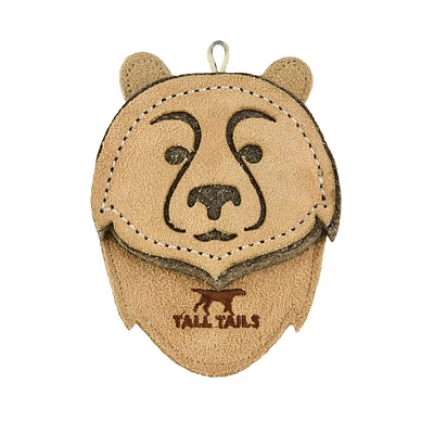 Tall Tails 4 inch Natural Leather Bear Toy | Electronic Express
