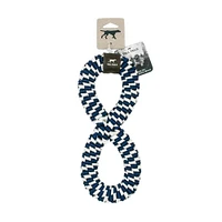 Tall Tails 11 inch Braided Infinity Tug Toy - Navy | Electronic Express