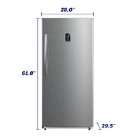 Element 13.8 Cu. Ft. Stainless Steel Convertible Upright Freezer | Electronic Express