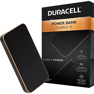 Duracell Charge10 10,000mAh PD Power Bank | Electronic Express