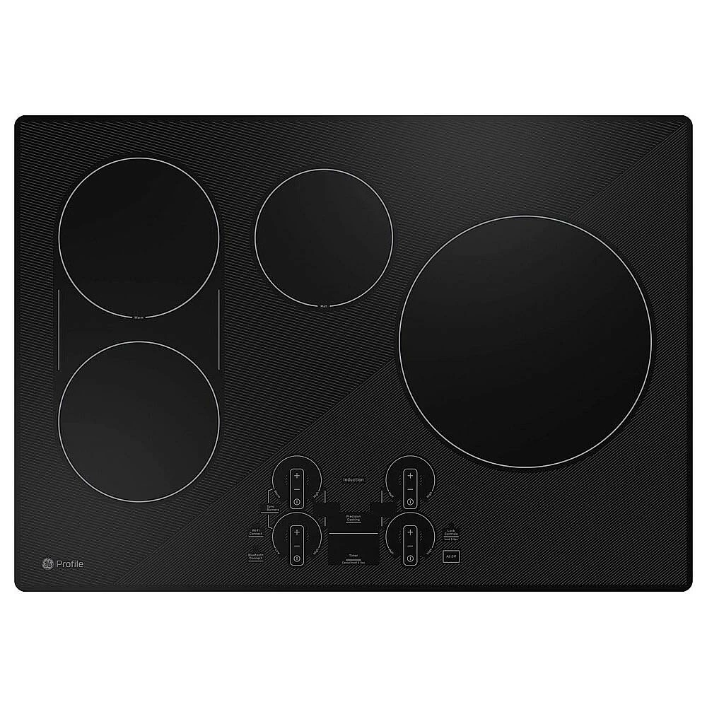 GE Profile 30 inch Black -Burner Electric Built In Cooktop | Electronic Express