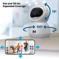 Night Owl Indoor Wi-Fi Plug In 3 MP Tilt Camera with 2-Way Audio | Electronic Express