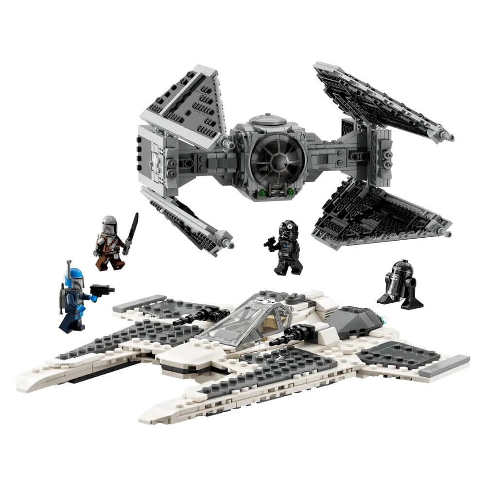 LEGO Star Wars Mandalorian Fang Fighter vs. TIE Interceptor | Electronic Express