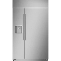 Monogram 28.6 Cu. Ft. Stainless Steel Built-In Side by Side Refrigerator | Electronic Express