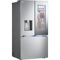 LG 25.5 Cu. Ft. Stainless Steel French Door Counter Depth Smart Refrigerator | Electronic Express
