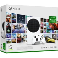 Microsoft Xbox Series S 512GB All-Digital Starter Bundle Console with Xbox Game Pass (Disc-Free Gaming) - White | Electronic Express
