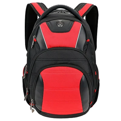 Swissdigital 16 Inch Travel Backpack - Red/Black | Electronic Express